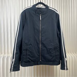 Men’s Vintage GAP Striped Motorcycle Style Jacket Y2K 00's